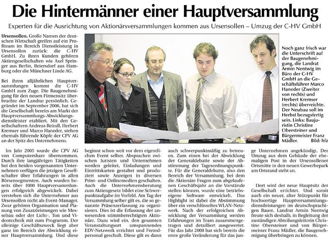 Amberger Zeitung 09.02.2008